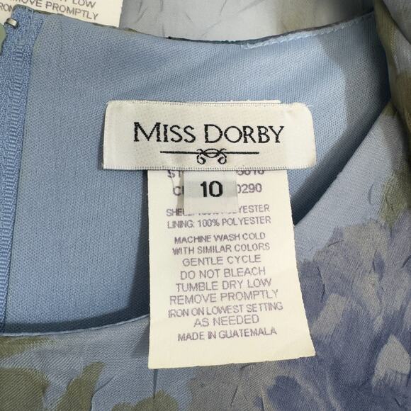 VTG Miss Dorby Dress Set 10 Maxi Sheer Floral Chiffon Ethereal Fairy WhimsiGoth - Picture 13 of 14